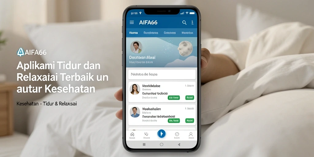 Screenshot antarmuka AIFA66 dengan fungsi Tidur & Relaksasi.