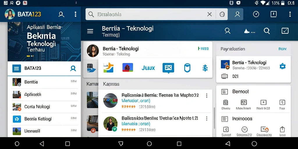 Tampilan antarmuka aplikasi BATA123 yang informatif dan menarik.