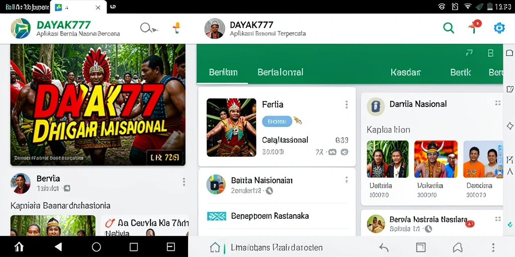 Tampilan antarmuka <strong>DAYAK777</strong> yang modern dan mudah dinavigasi.