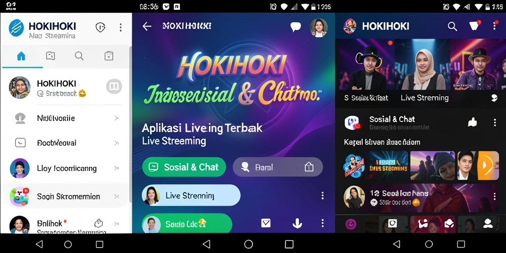 Tampilan antarmuka HOKIHOKI yang modern dan menarik.