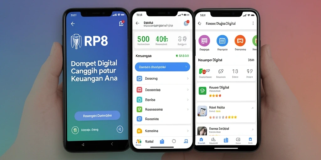 Antarmuka pengguna RP8 yang simpel dan fungsional.